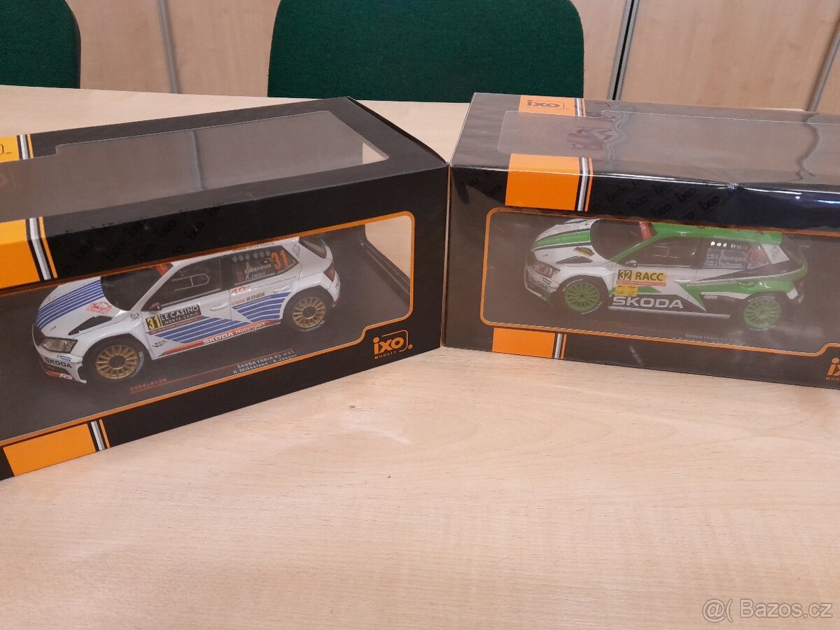 2x Škoda Fabia R5 1:24