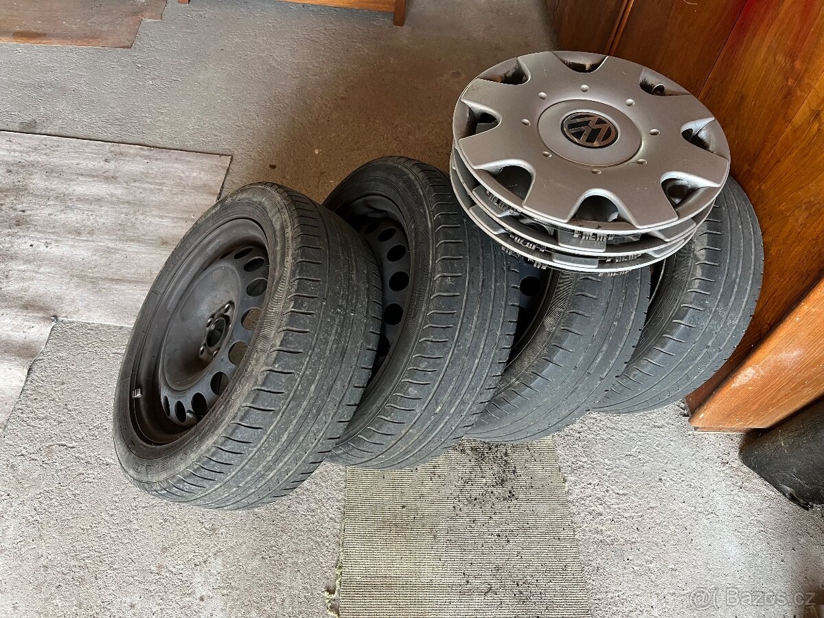 Plechové disky+letní pneu
