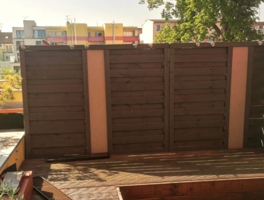 Dřevěná zástěna 3ks