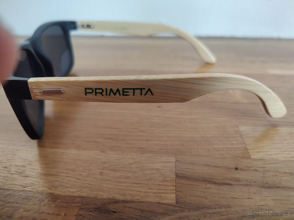 Sluneční brýle PRIMETTA, dřevěné nožičky, UNISEX