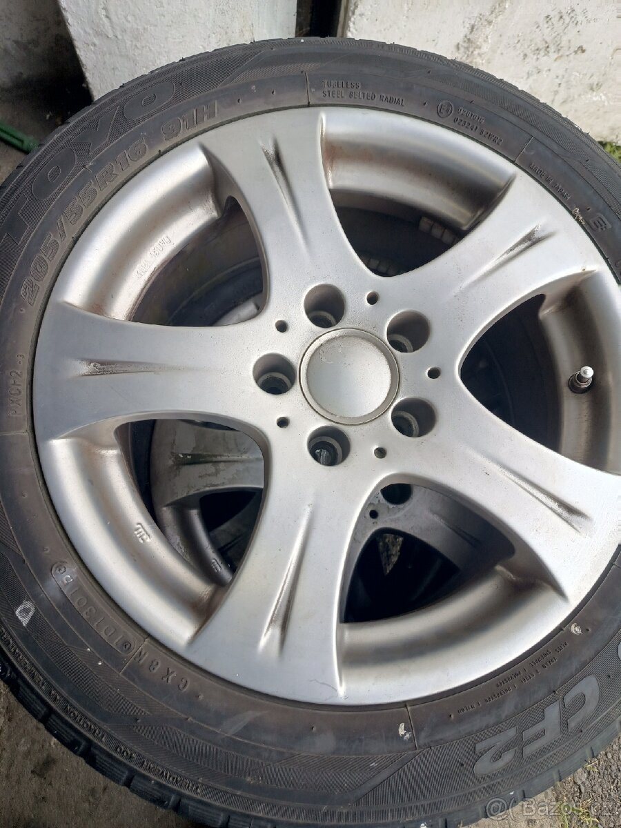 Prodám ALU kola 5x112 205/55 R16 cena za všechny 4 kusy