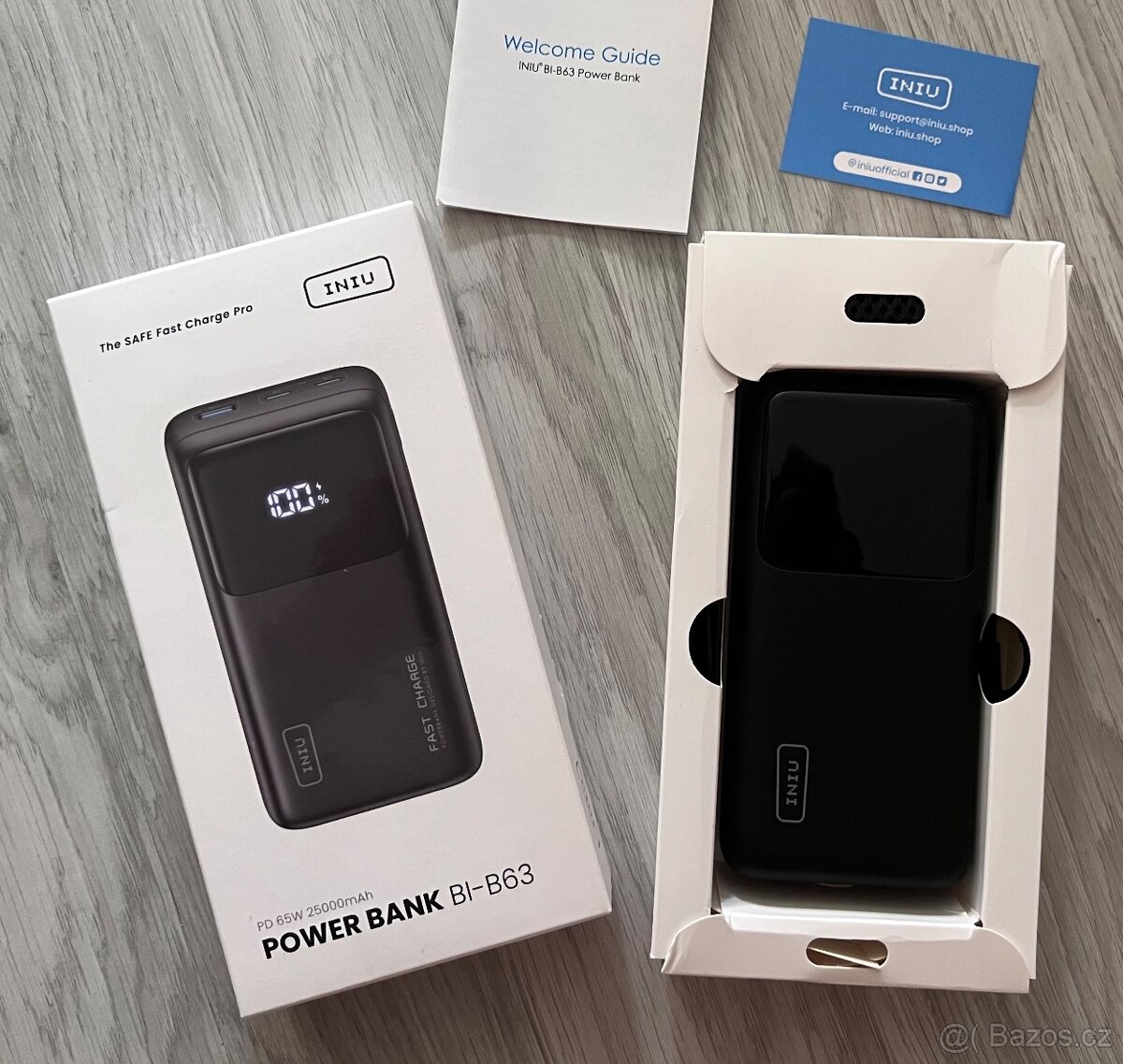 Powerbanka INIU BI-B63 Fast Charge 65W 25000 mAh 2x USB-C