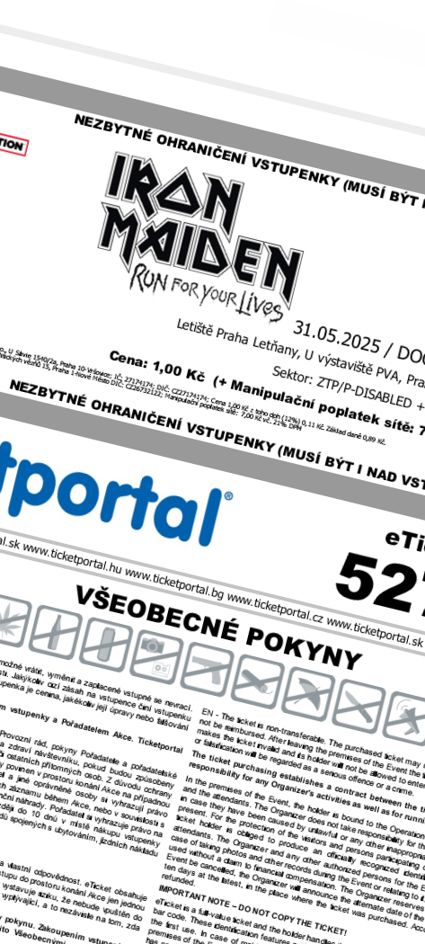 Vstupenky na Iron Madein