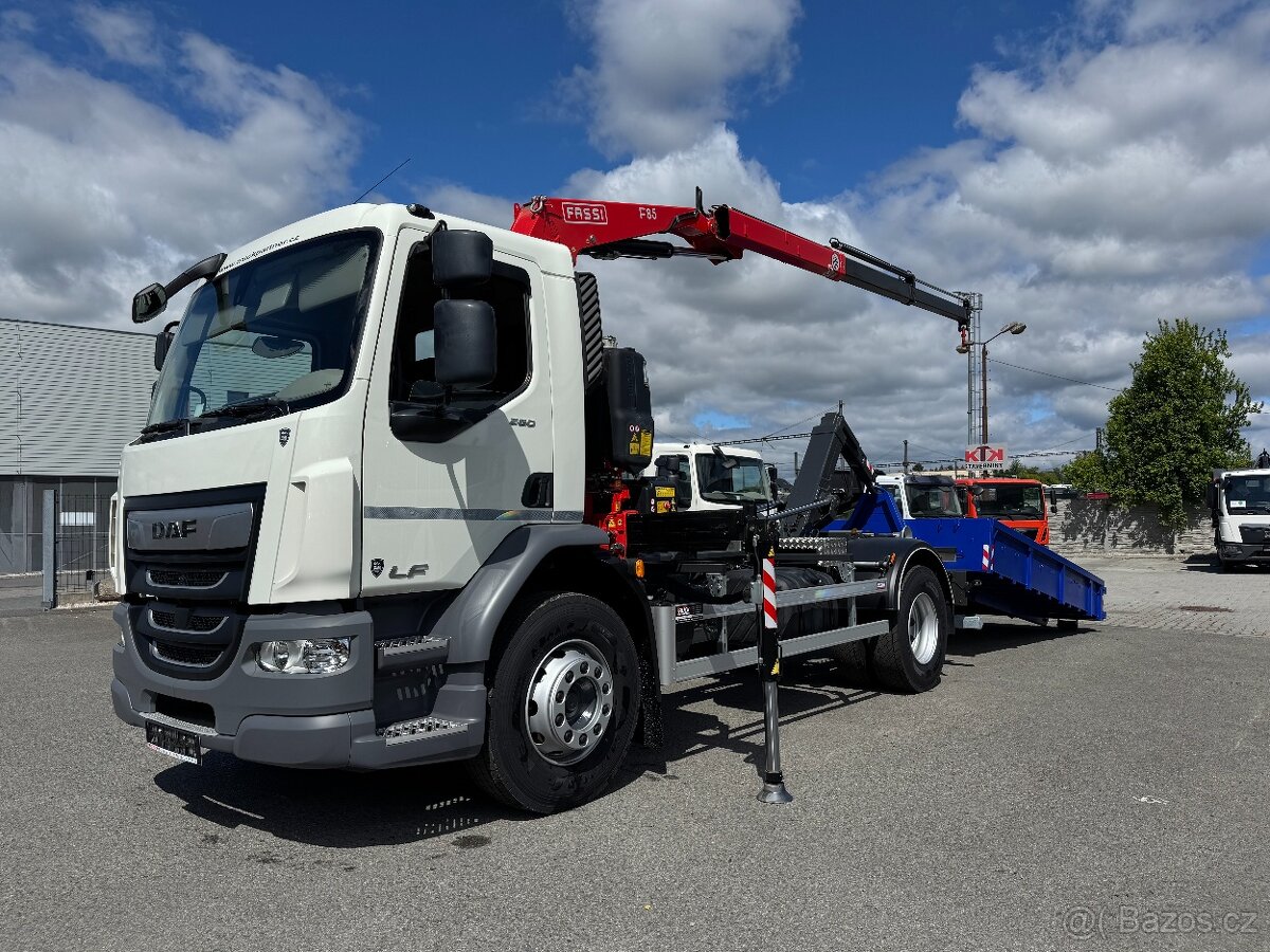 DAF LF 55.290, 18TUN, JEŘÁB+KONTEJNER CTS , AKCE - 56 000KČ