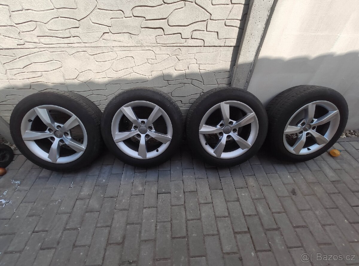 Prodám sadu kol Audi 7,5 jx16 h2 et37