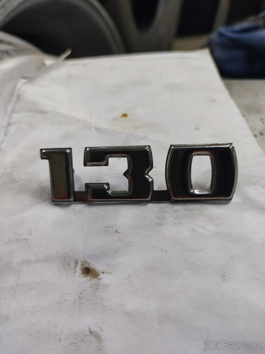 Skoda 130, 125 ; emblem 130 + lista pr.blatniku; emblem 125L