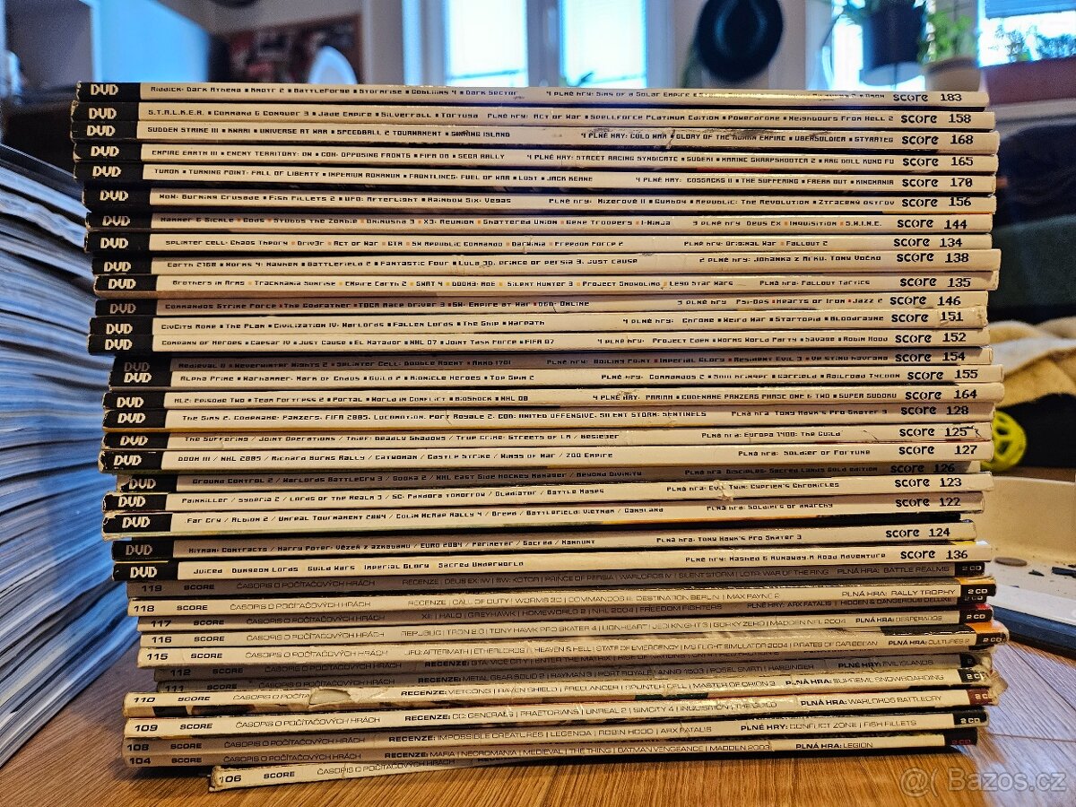 Kolekce SCORE čísla cca 100-200 + DVD 130-200