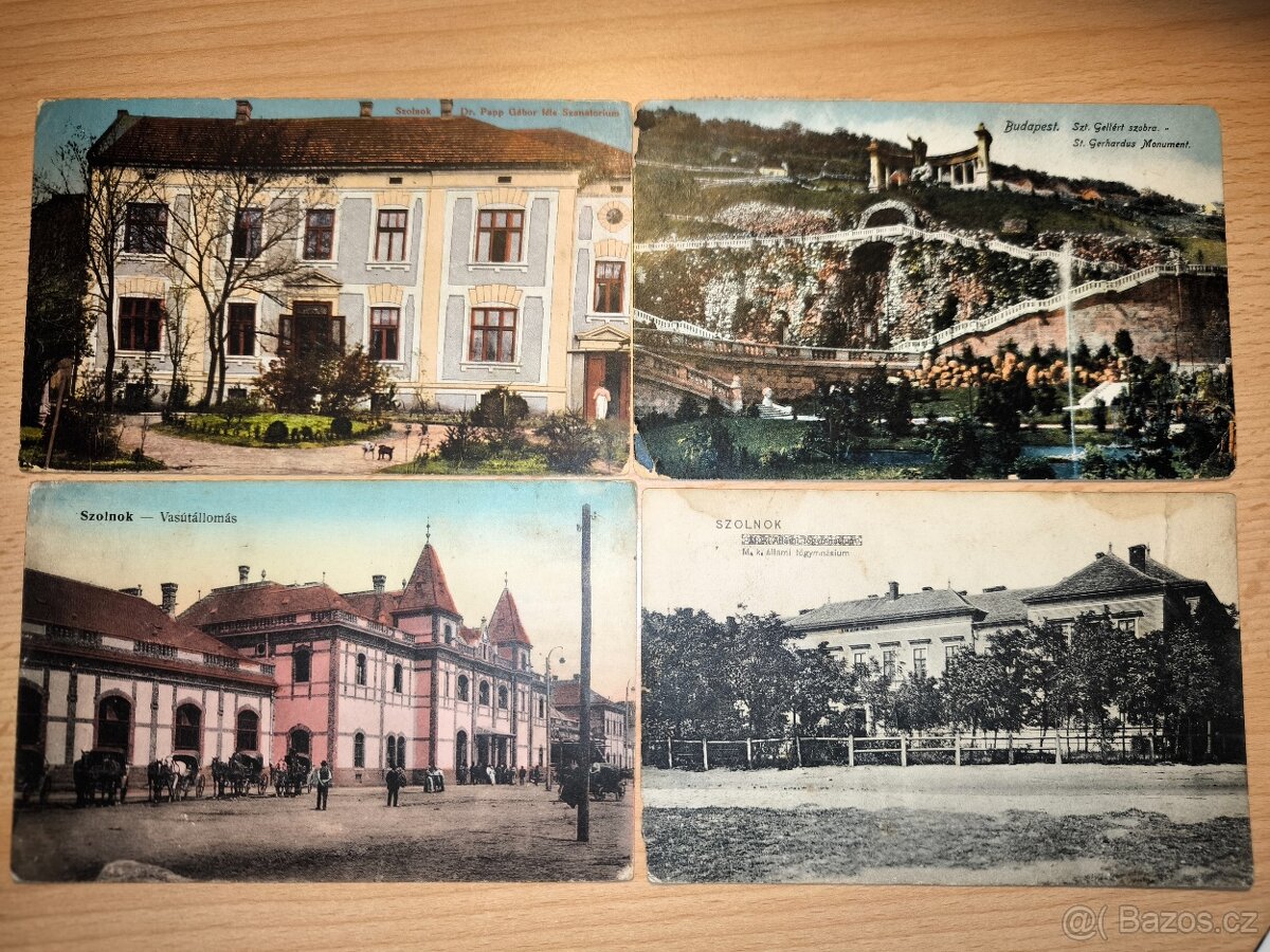 4 pohlednice Maďarsko - 1913 - 1916.