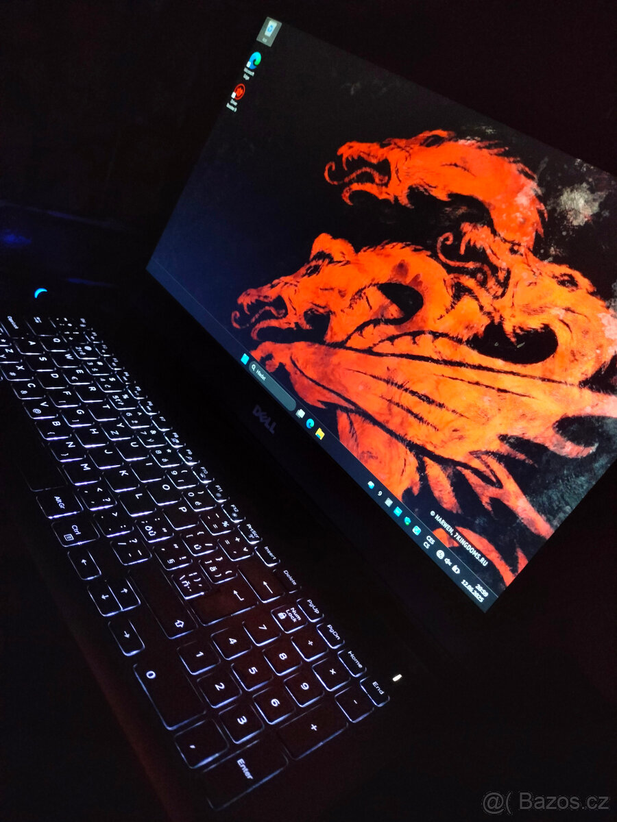Herní Notebook Dell - i7-7700HQ, GTX 1050 Ti 4GB, 1256GB