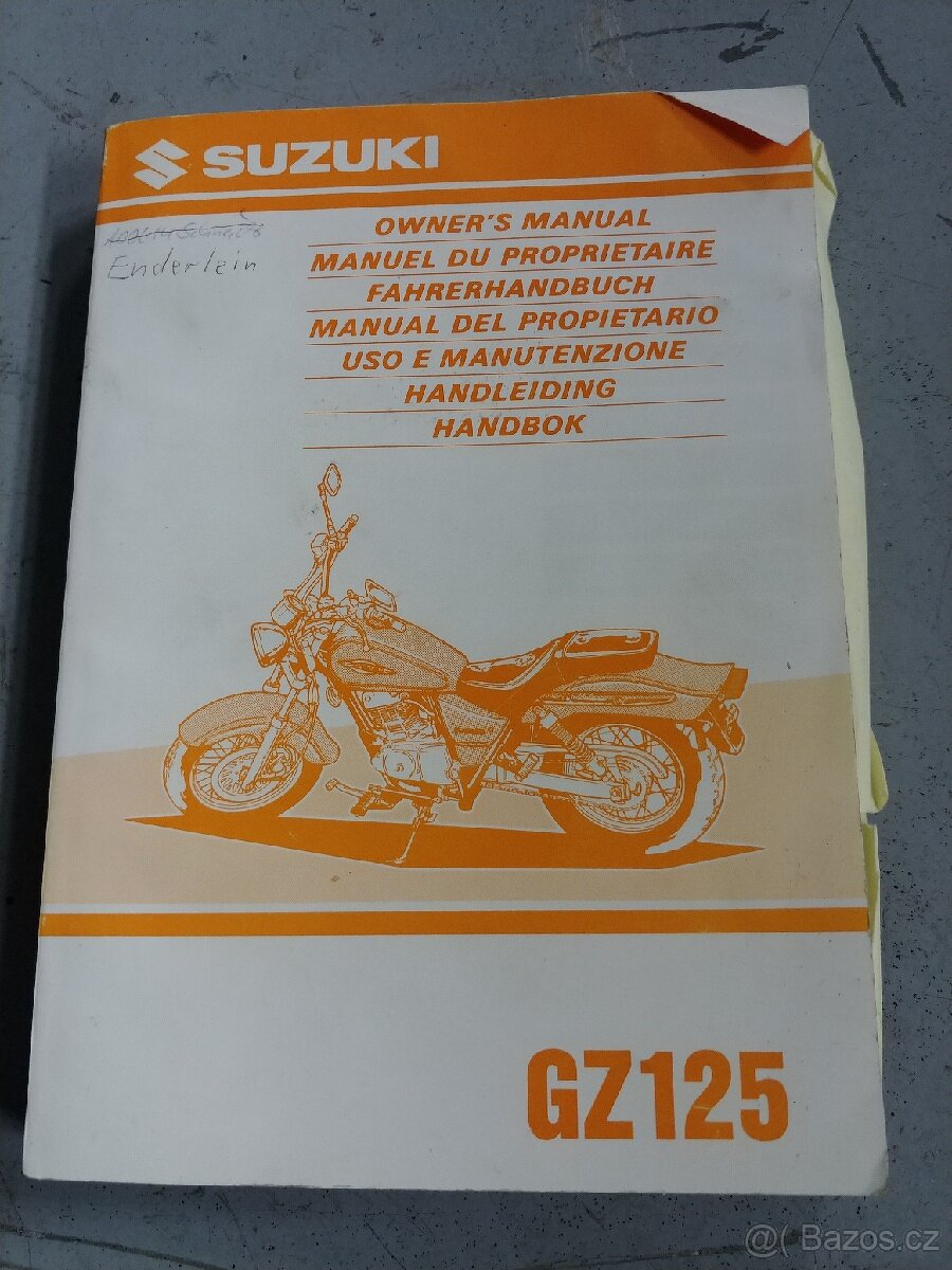 Uživatelská příručka Suzuki Gz 125