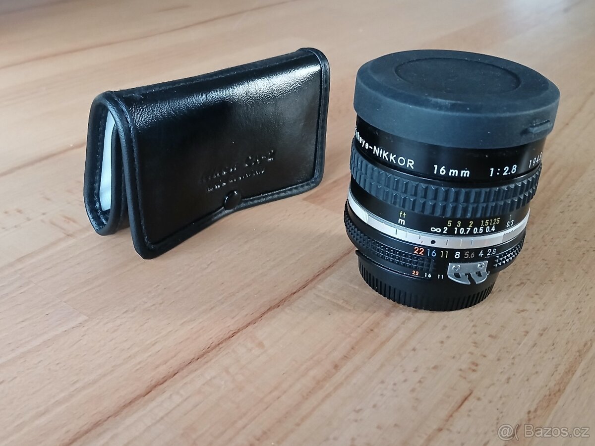 Nikon 16mm 2.8 Nikkor ai-s rybí oko fish-eye
