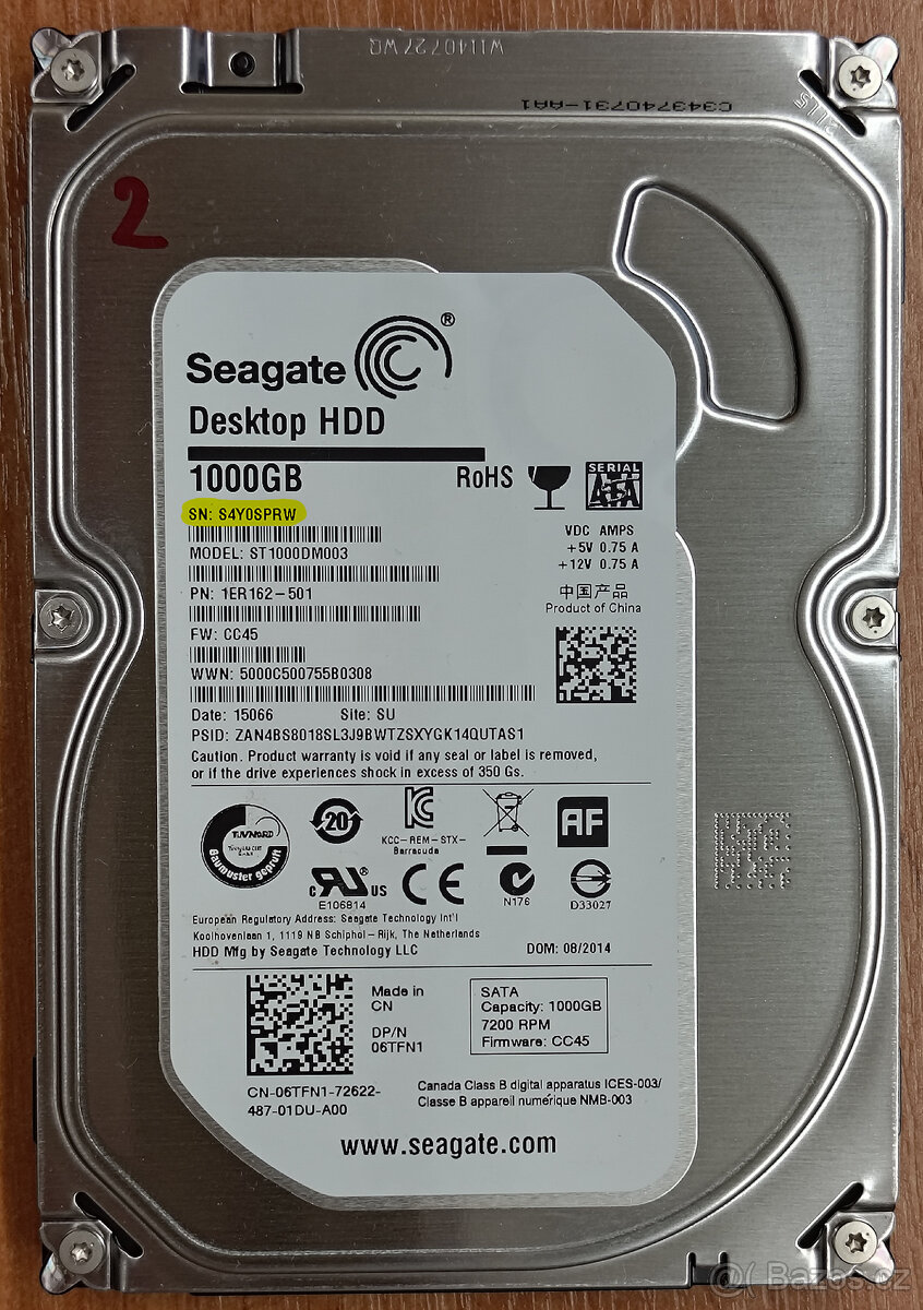 Seagate 3.5" HDD - 1TB -ST1000DM003 #2