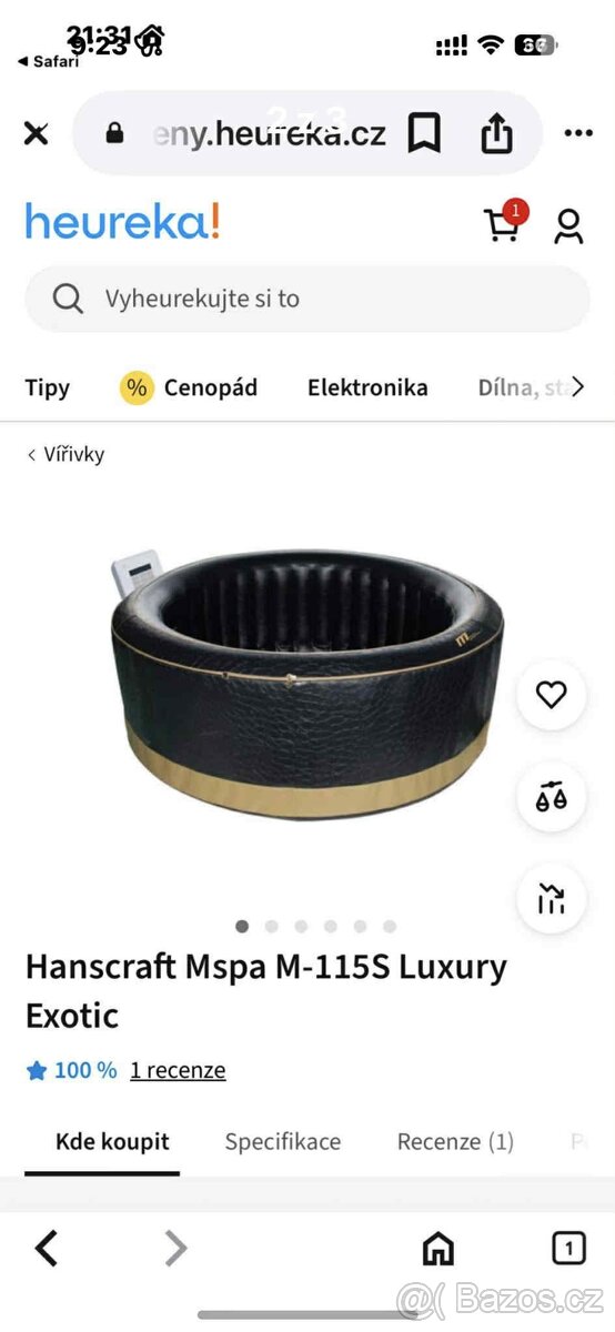 Vířivka Hanscraft Mspa M-115S Luxury Exotic