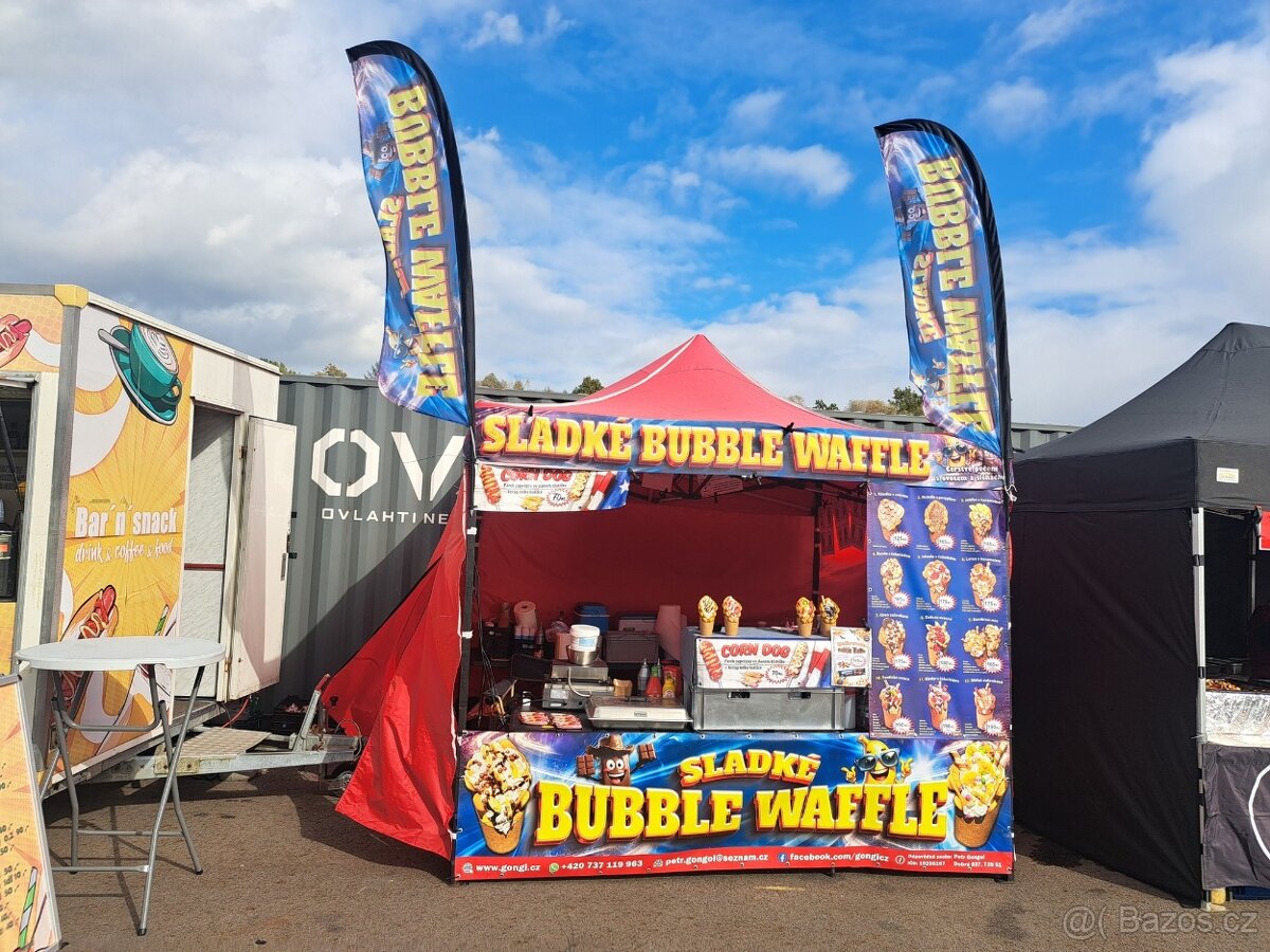 Stánkový prodej Bubble waffle