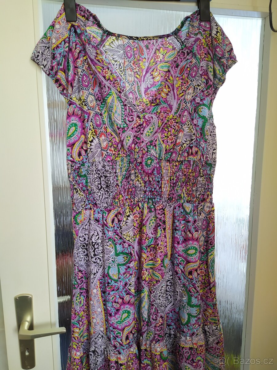Letní šaty vel.XL - cca 46-48