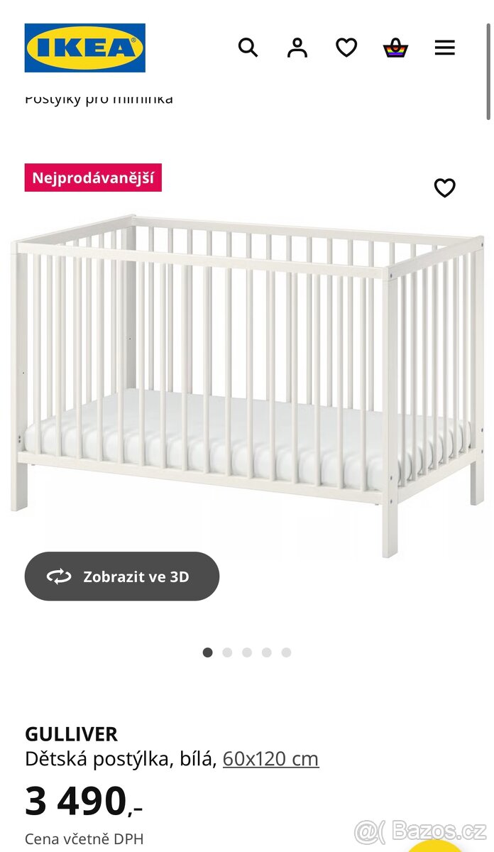 Dětská postýlka Gulliver