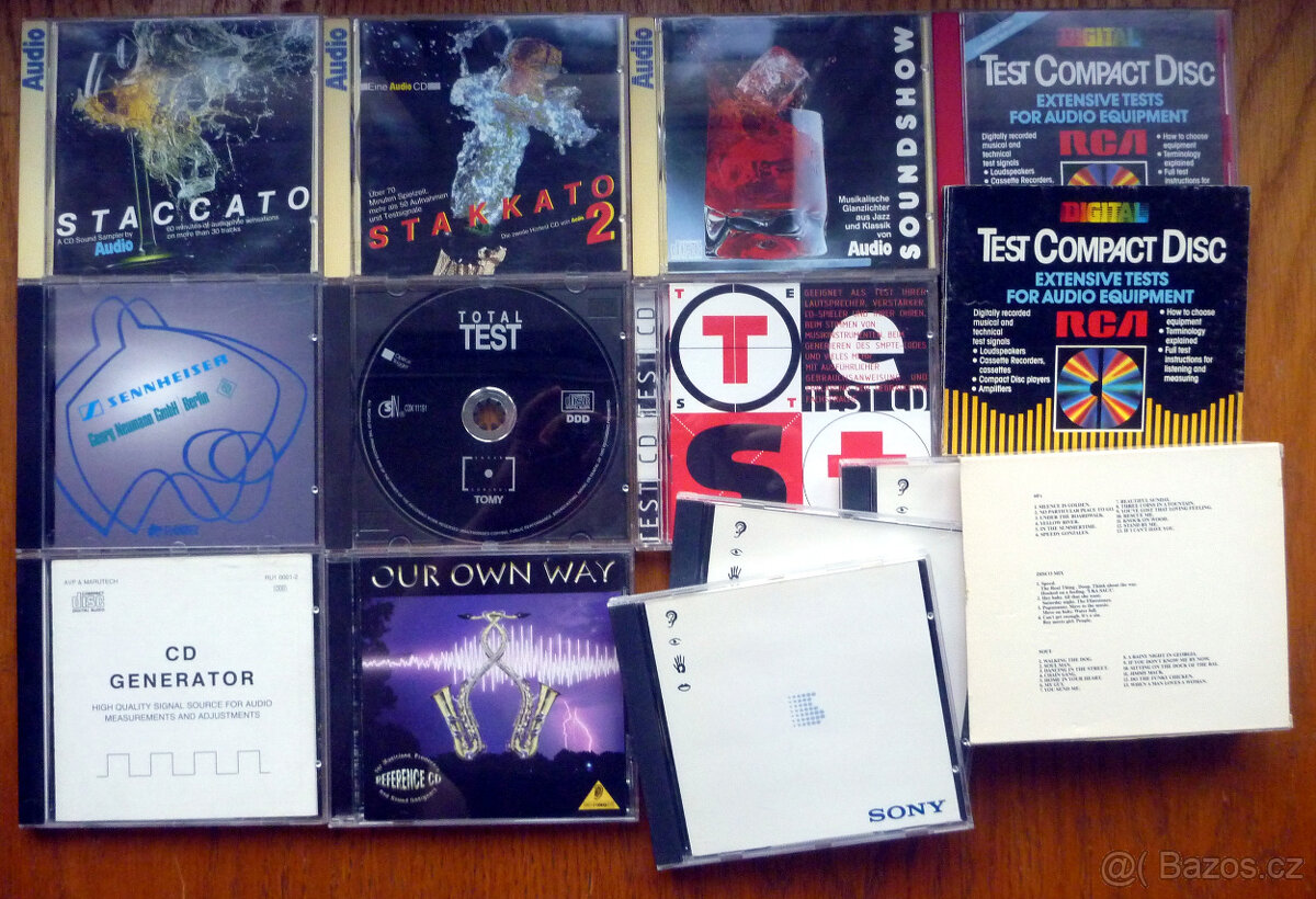 CD testy zkušební referenční 80,-/kus