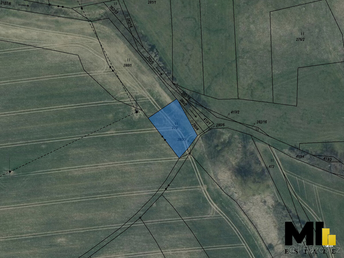 Prodej trvalého travnatého porostu o velikosti 486 m2 - Roky