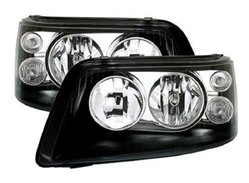 VW T5 MULTIVAN - přední světla černá H7 a H1