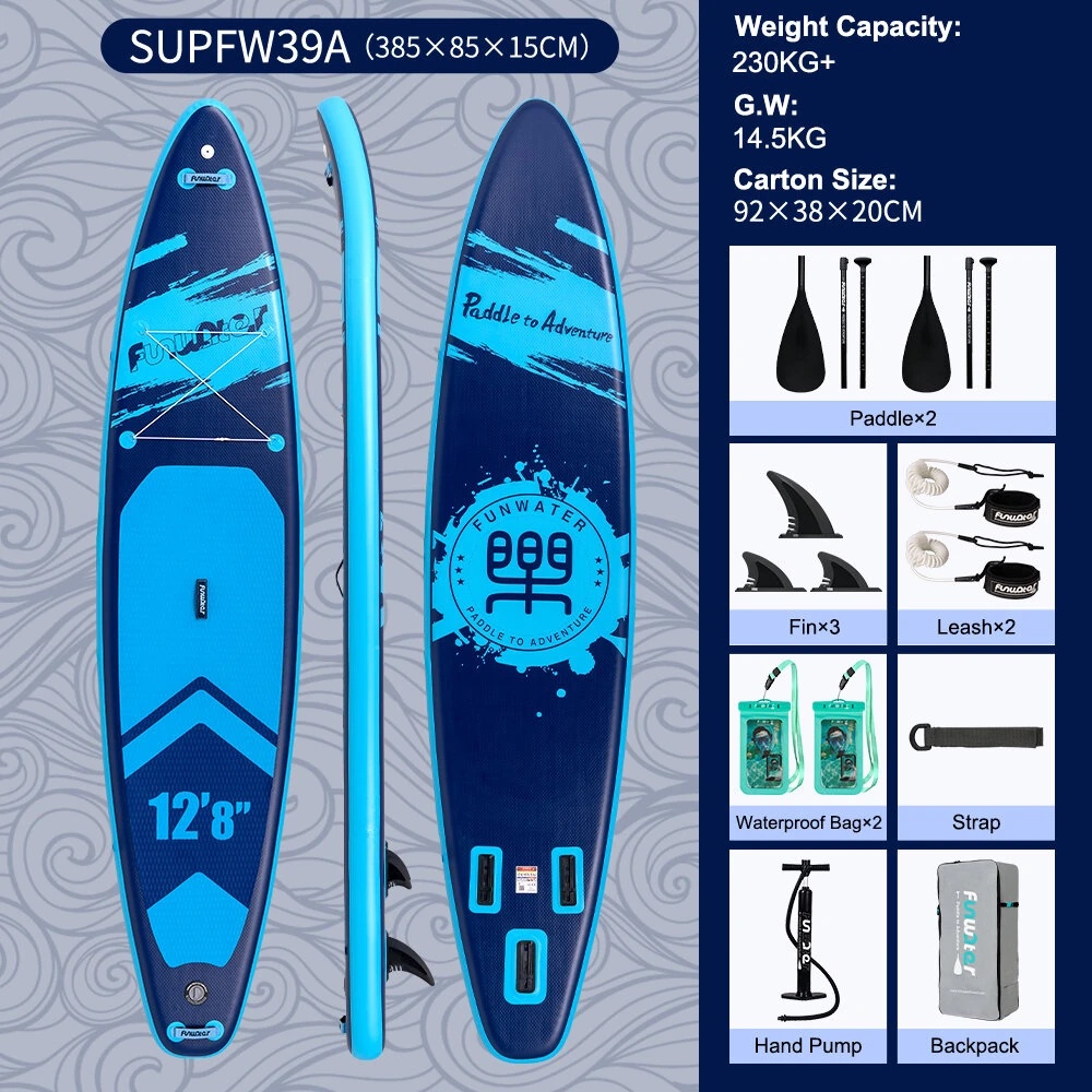 Paddleboard 🌊 Adventure Blue 💙, Big Board 385x85x15, 230kg