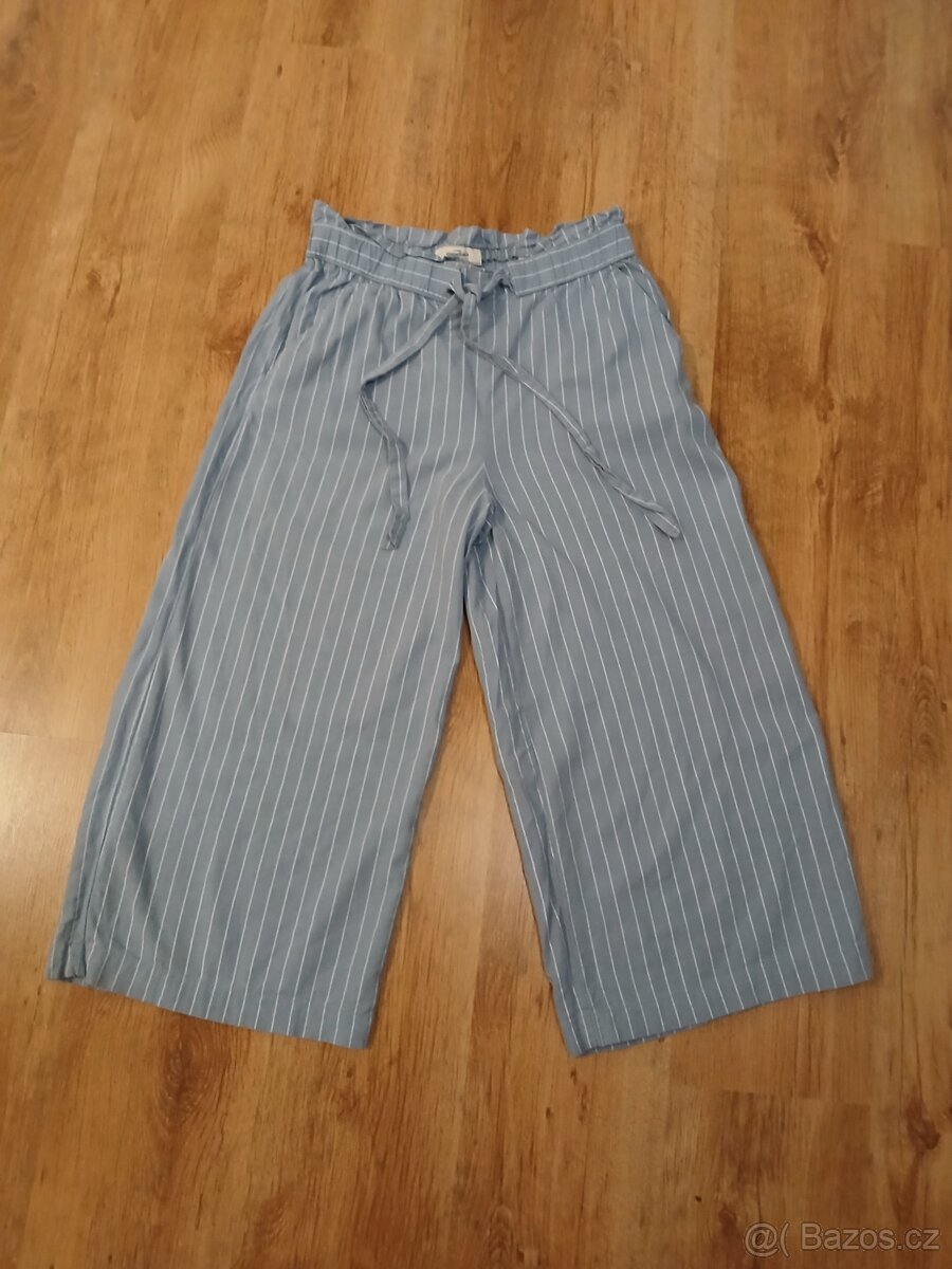 Dámské lněné široké kalhoty Tchibo vel. 38 - 40