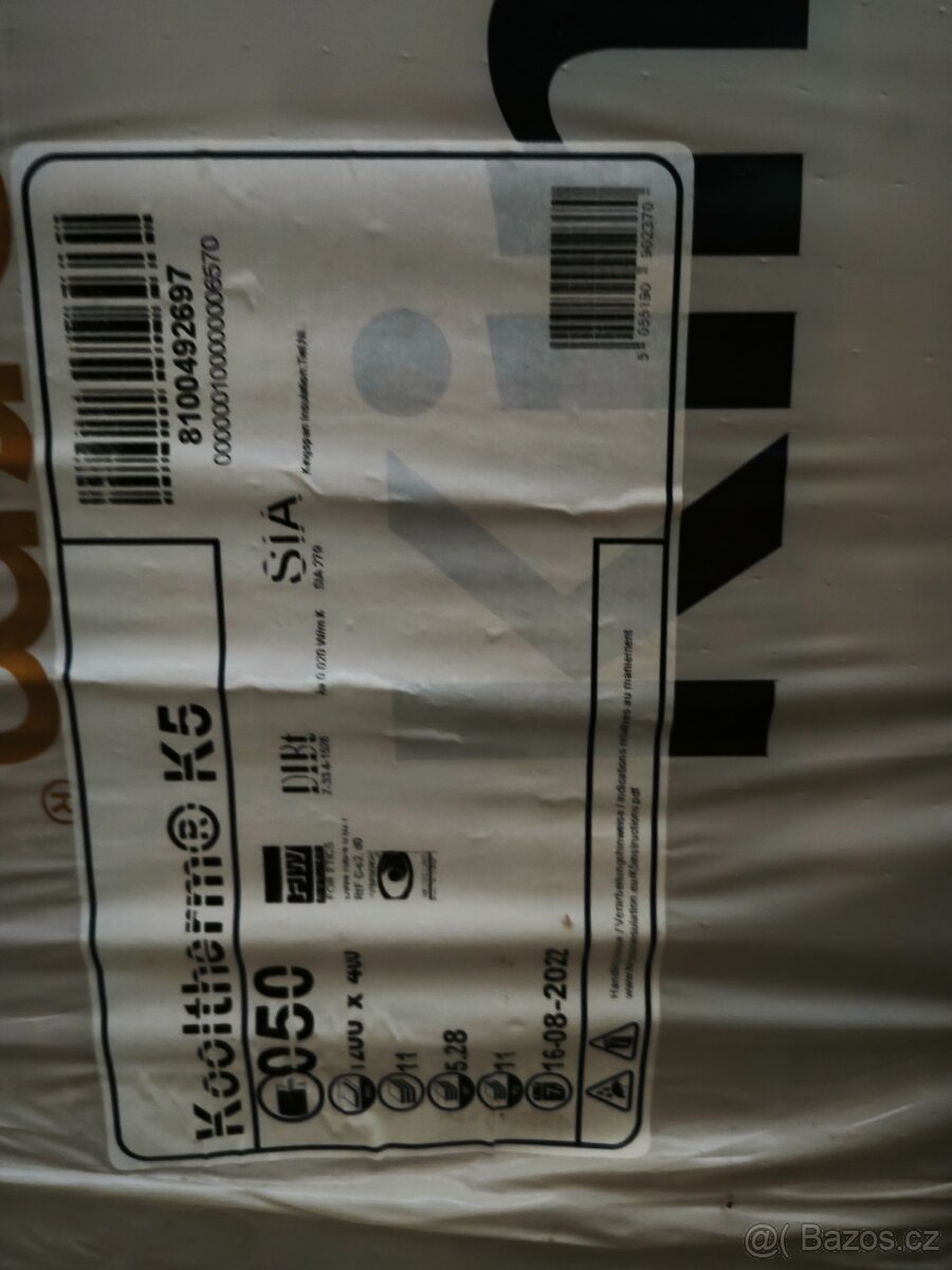 Tepelná izolace KOOLTHERM K5 50 mm (5,28 m2/bal.)