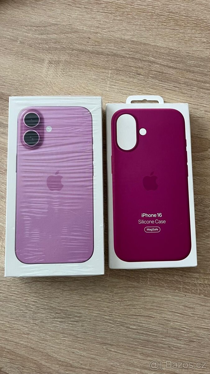 Apple iPhone 16 128GB Pink,TOP stav,záruka 24měs,+ pouzdro