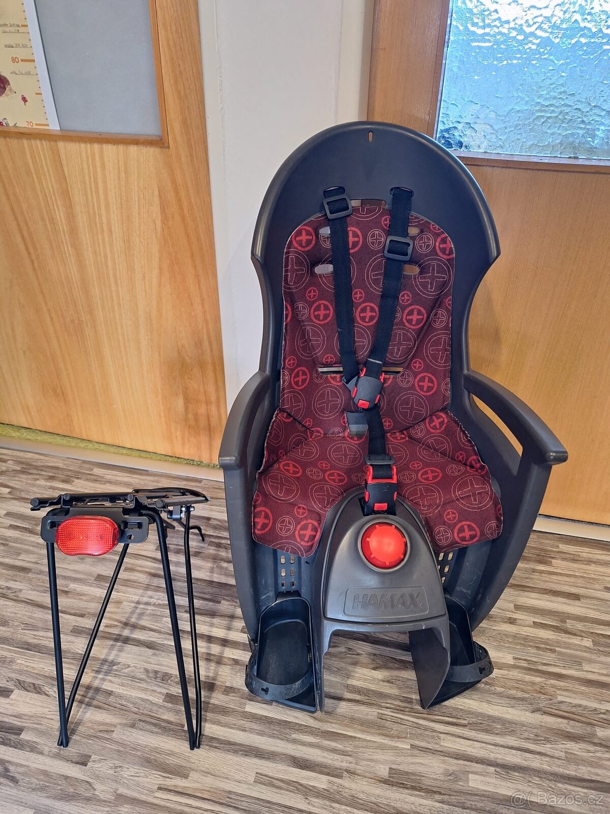 Dětská sedačka HAMAX Plus+ i s nosičem na kolo