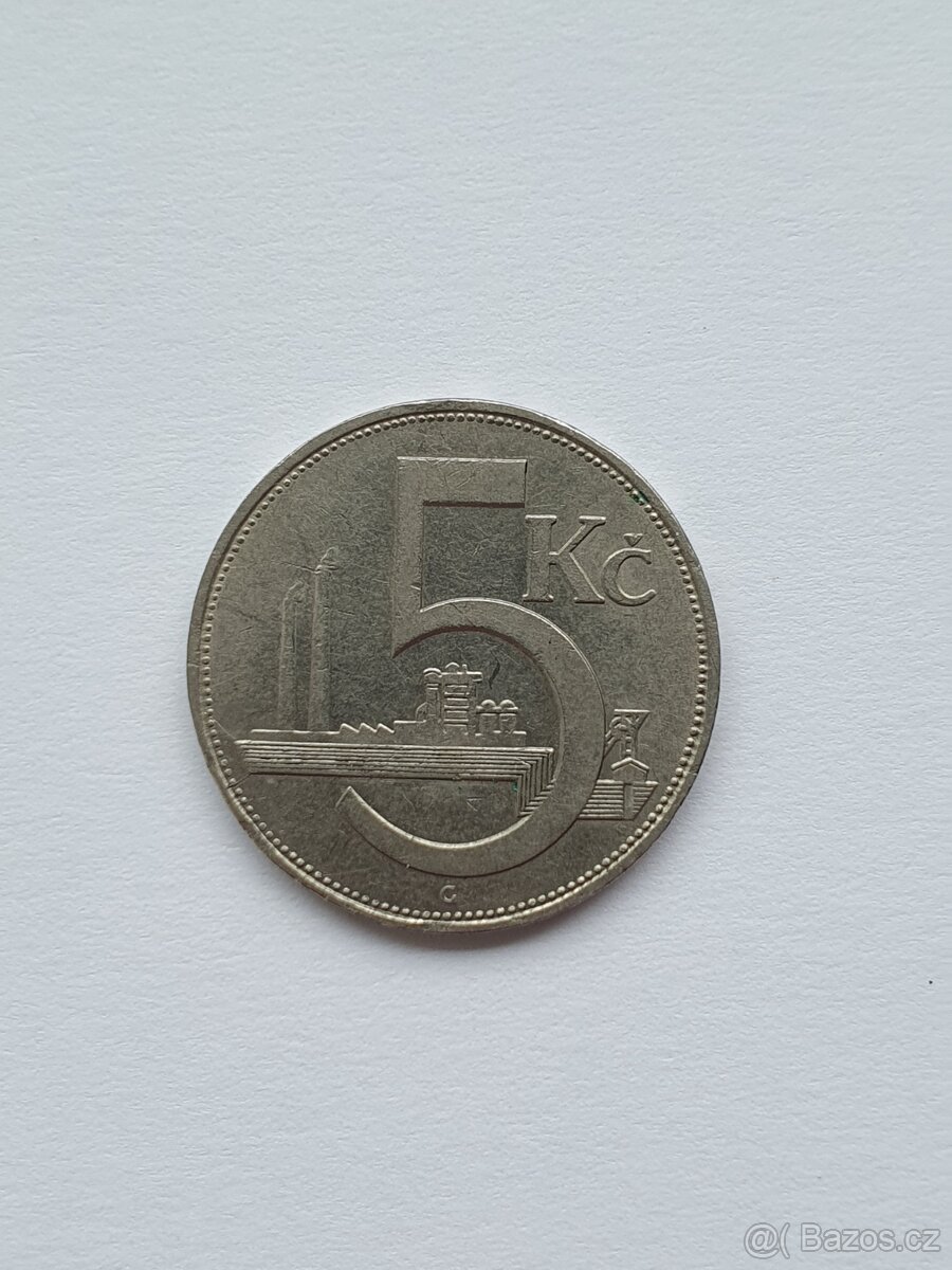 Prodám minci 5 Kčs 1975