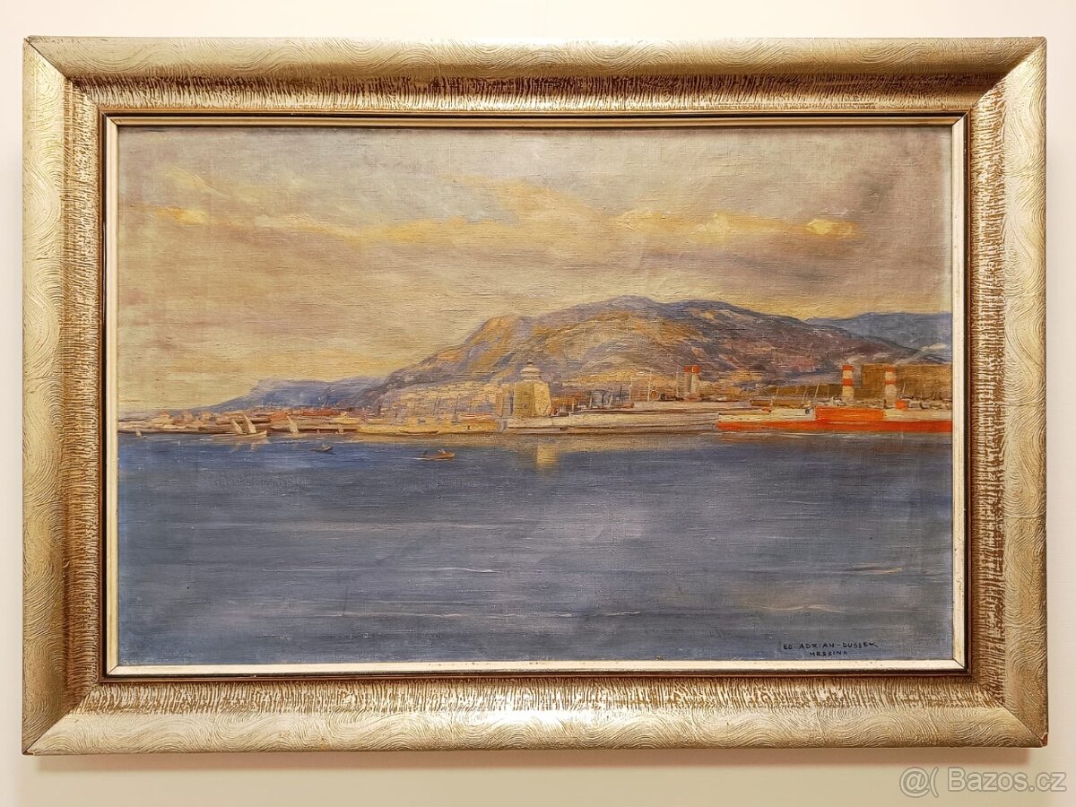 Obraz Eduard Adrian Dussek, Messina olej na plátně 72x103