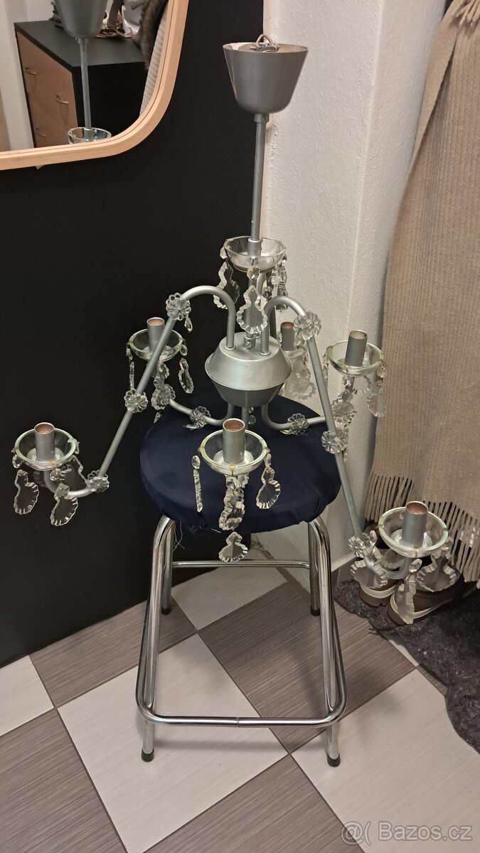 kristalovy retro lustr