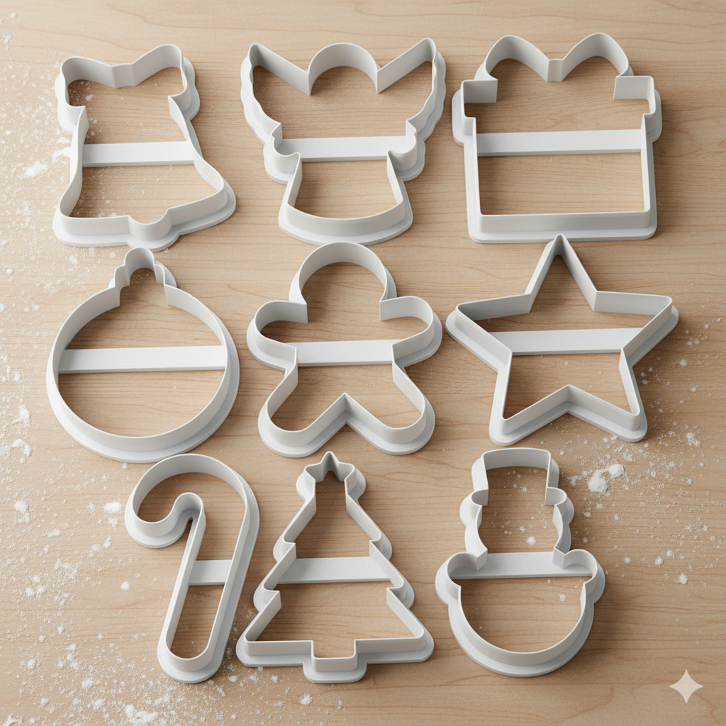 🎁 3D Tištěná Vykrajovátka: Hotové Sady i TISK DLE PŘÁNÍ ✨