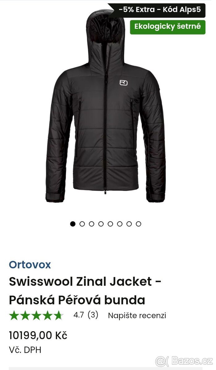 Pánská zimní bunda ORTOVOX vel.L