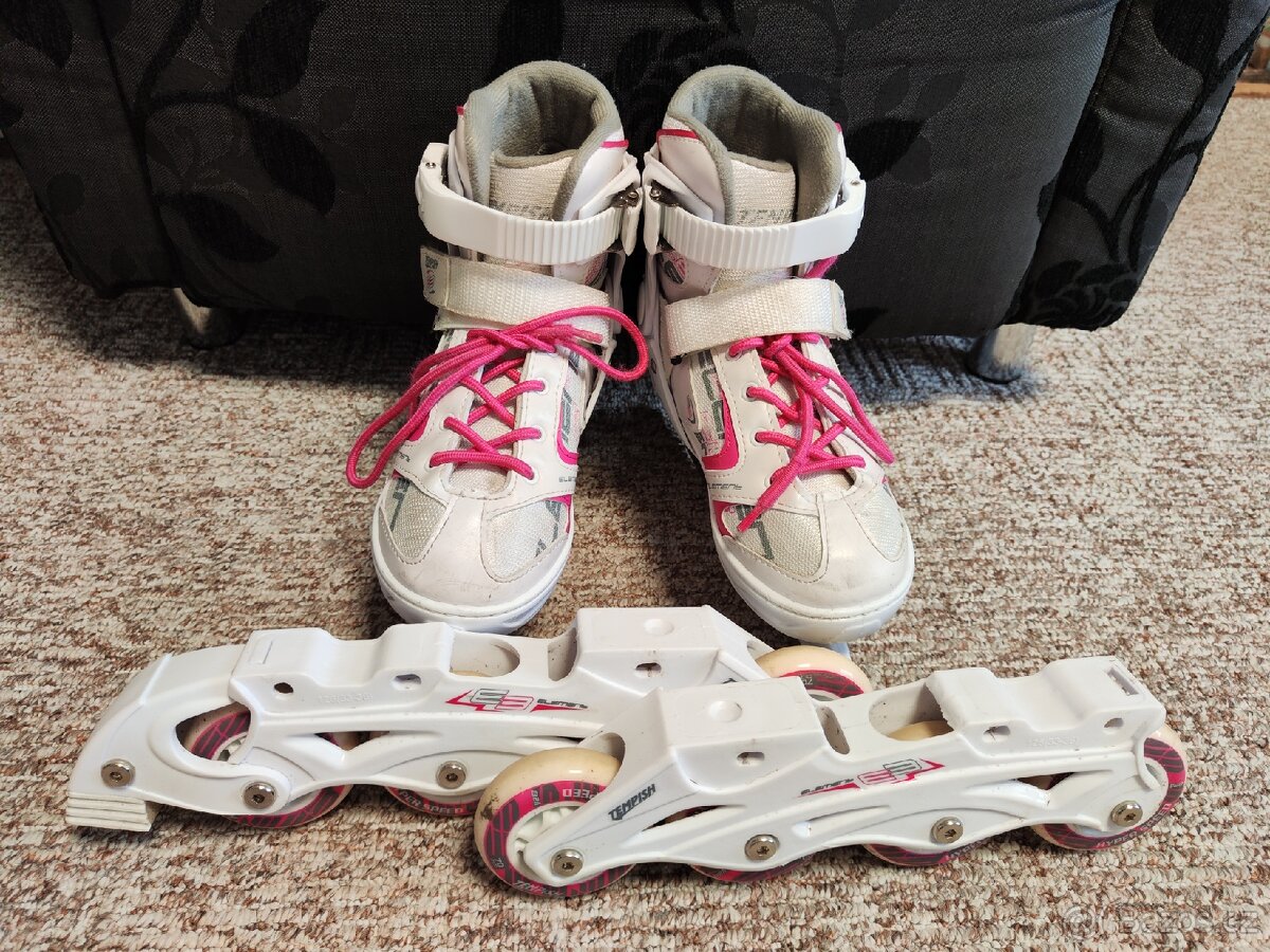 Rostoucí dívčí brusle na led i in-line 33-36