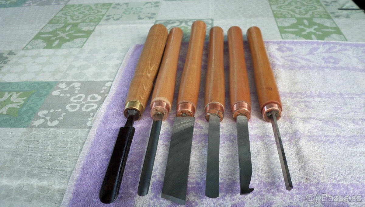 DLÁTA - STRUHY k SOUSTRUŽENÍ DŘEVA - sada 6 ks