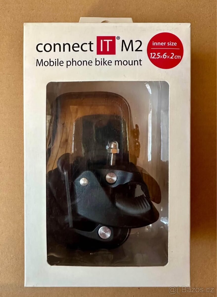 Držák na mobil Connect IT na kolo M2 (12 x 6 x 1,5 cm) (CI-1