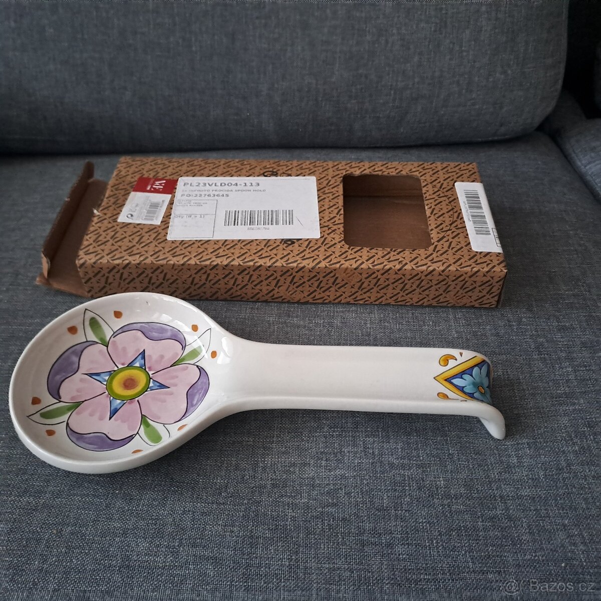 Držák lžičky - porcelánový - nový