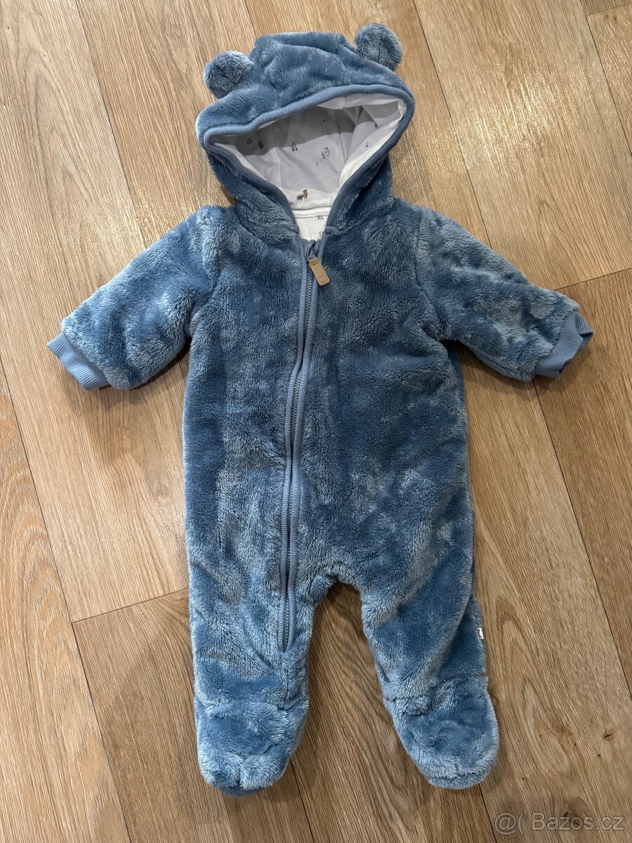 Teplá chlupatá kombinéza do 3 měsíců (cca 62-68)