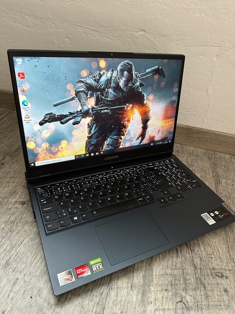 Herní LENOVO LEGION-Ryzen 5/SSD/RTX 6GB/WIN11
