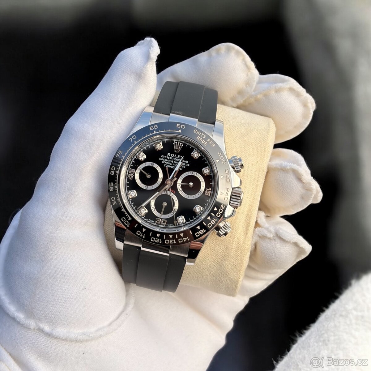Rolex Daytona 116519LN – white gold, Oysterflex