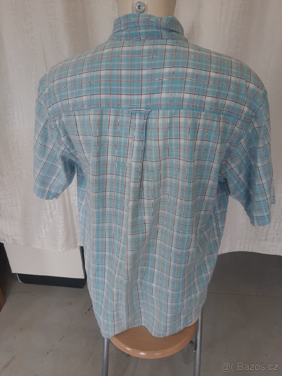 Pánská košile kostkovaná kr.rukáv