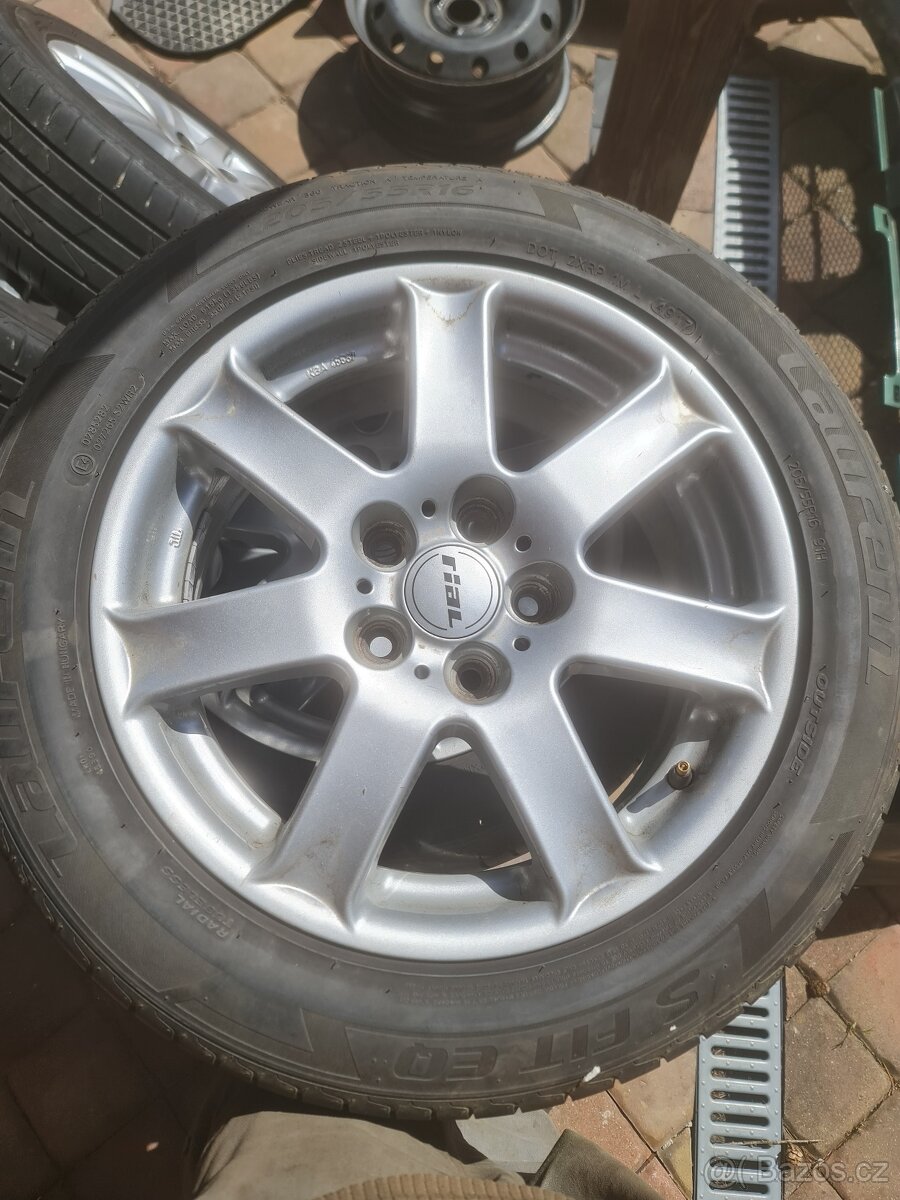 Alu 5x110 ET 40 7Jx16H2, pneu 205/55 R16