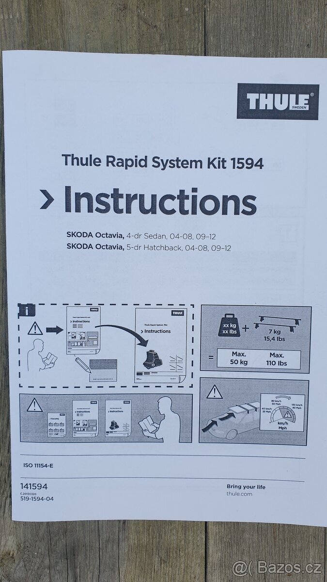 Kit Thule 1726 - Škoda Octavia