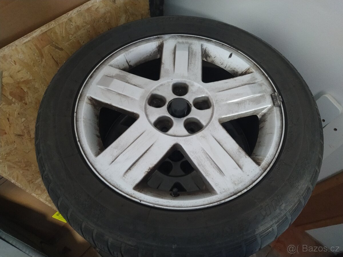 17" Alu disky se zimním pneu 225/55/17, 4 ks