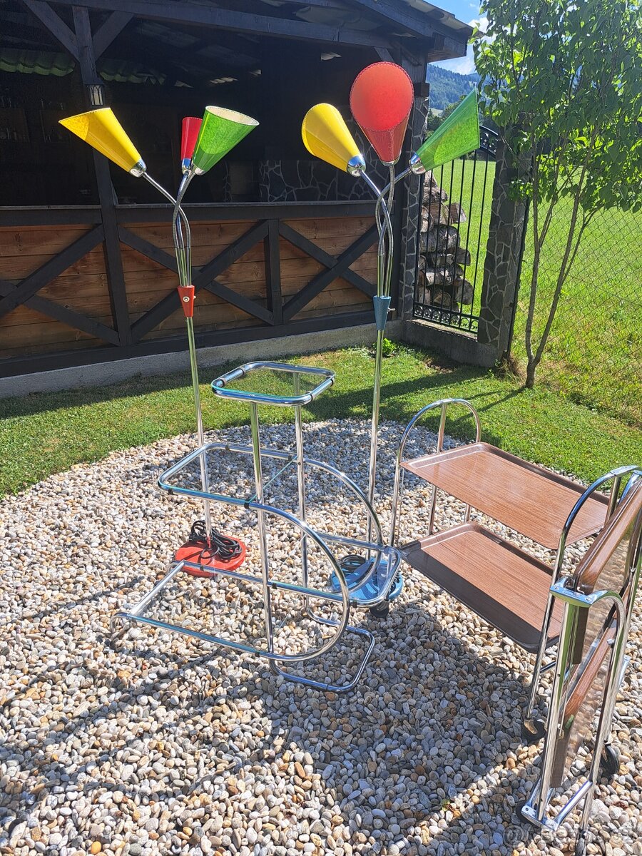 Lampa Lidokov, etažer, servírovaci stolík