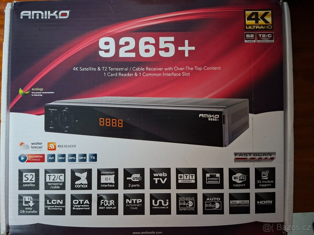 Satelitní přijímač Amiko 9265+
