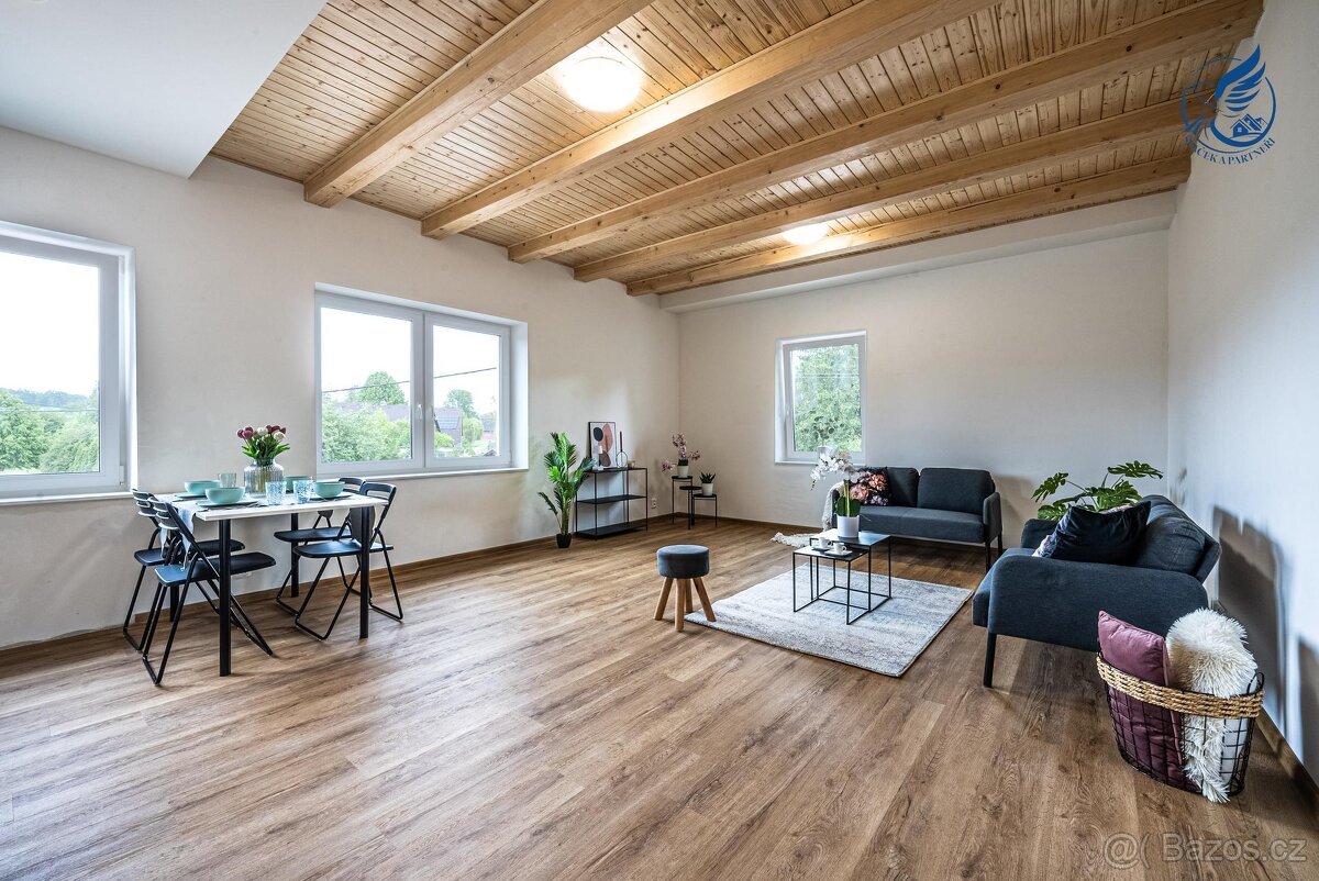 Prodej mezonetového bytu 133 m² s terasou a zahradou