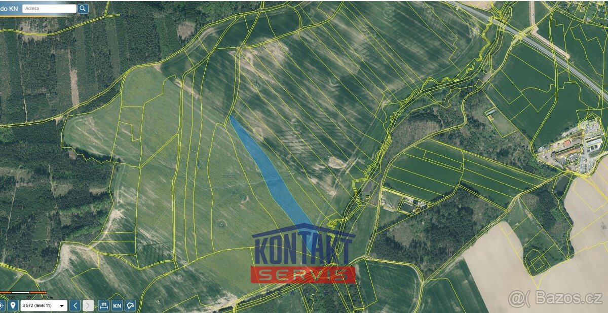 Zemědělský pozemek u obce Kamenný Újezd, ev.č. VŠ-7670