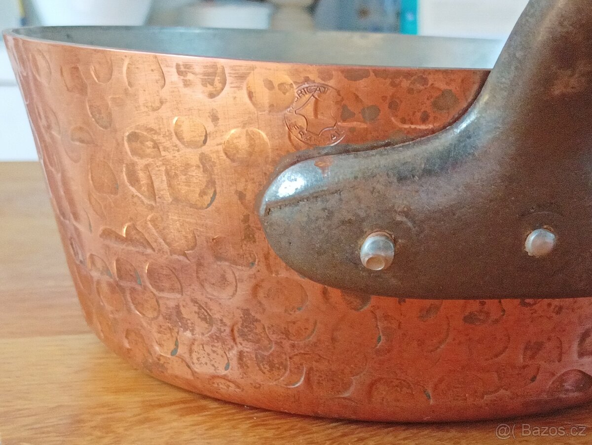 PROFESIONÁLNÍ MĚDĚNÝ HRNEC BAUMALU ALSASKO FRANCIE 70.LÉTA