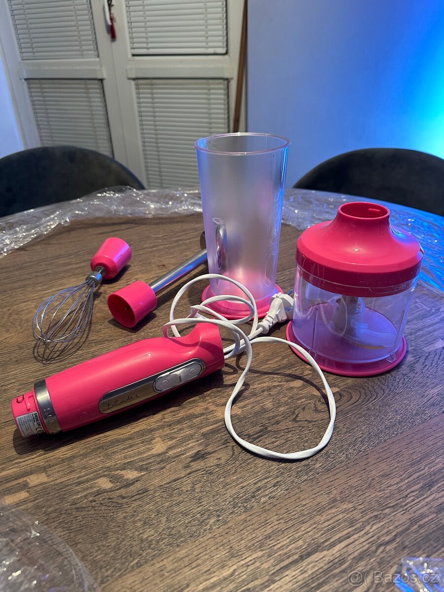 Ponorný mixér Sencor růžová sada